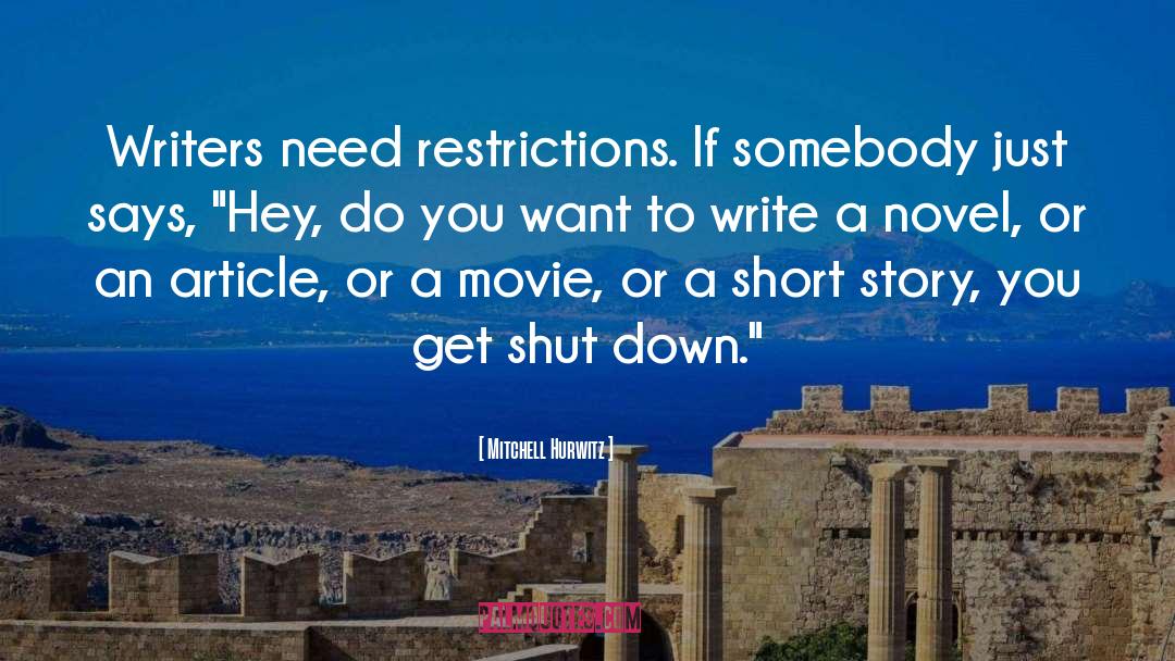 Restriction quotes by Mitchell Hurwitz