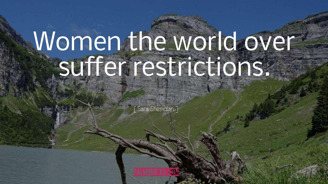 Restriction quotes by Sara Sheridan