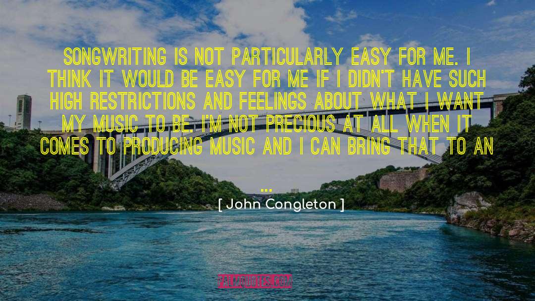 Restriction quotes by John Congleton