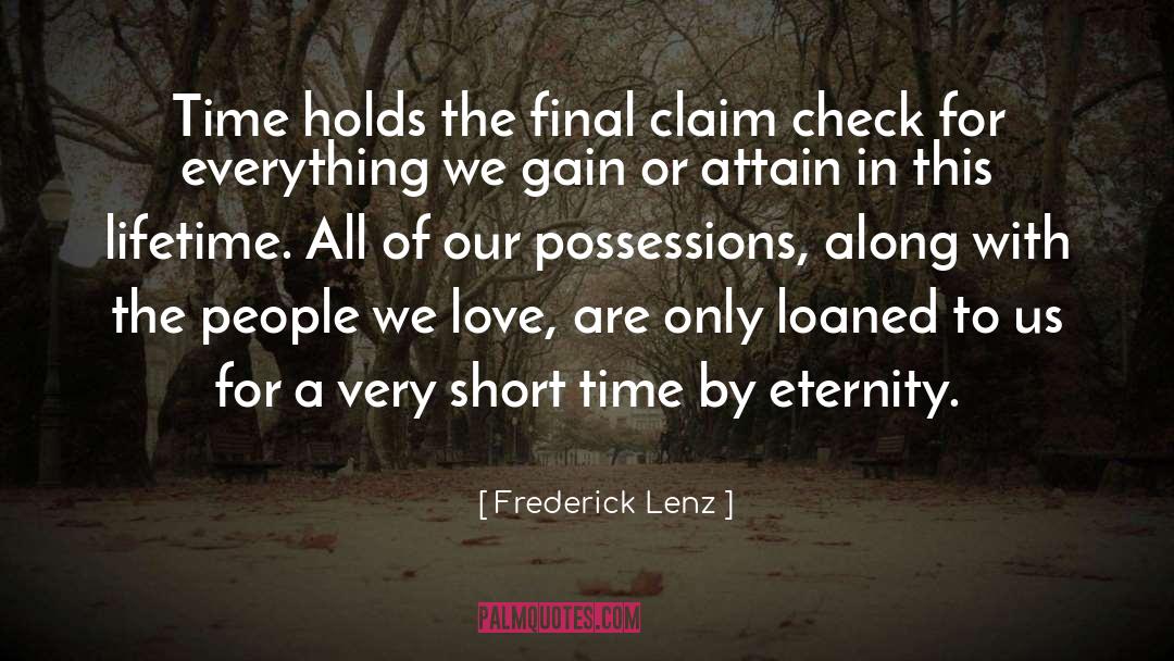 Restrictor Check quotes by Frederick Lenz