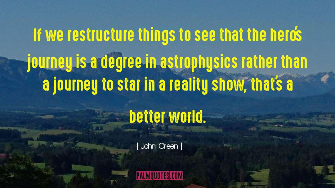 Restructure quotes by John Green