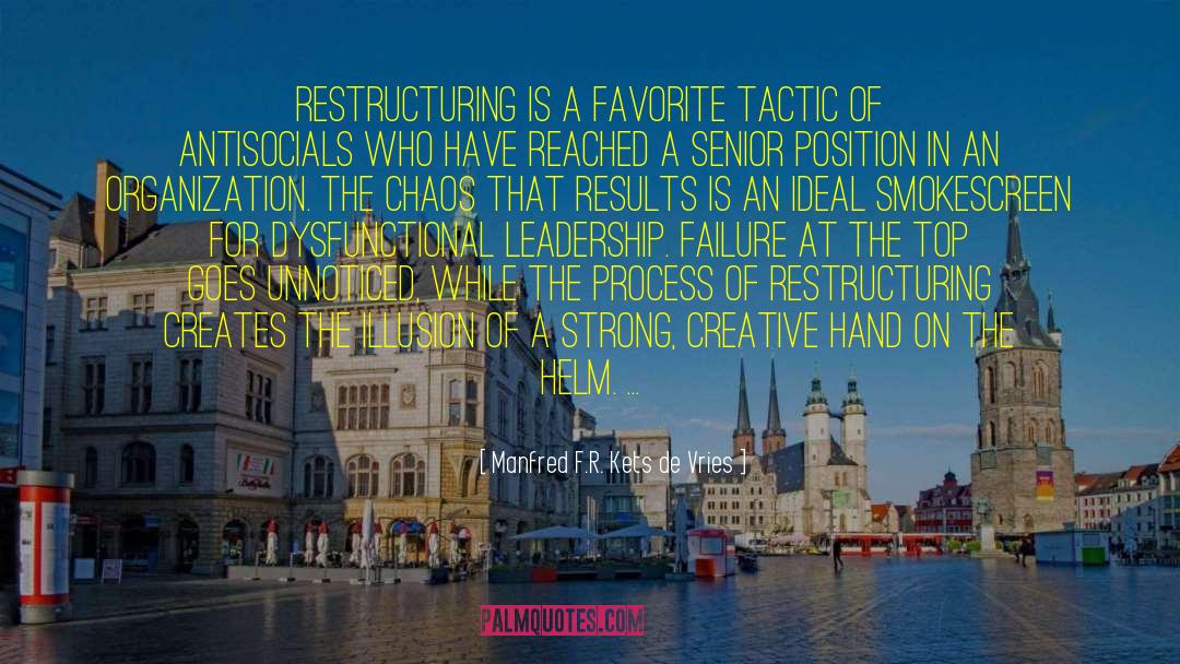 Restructuring quotes by Manfred F.R. Kets De Vries