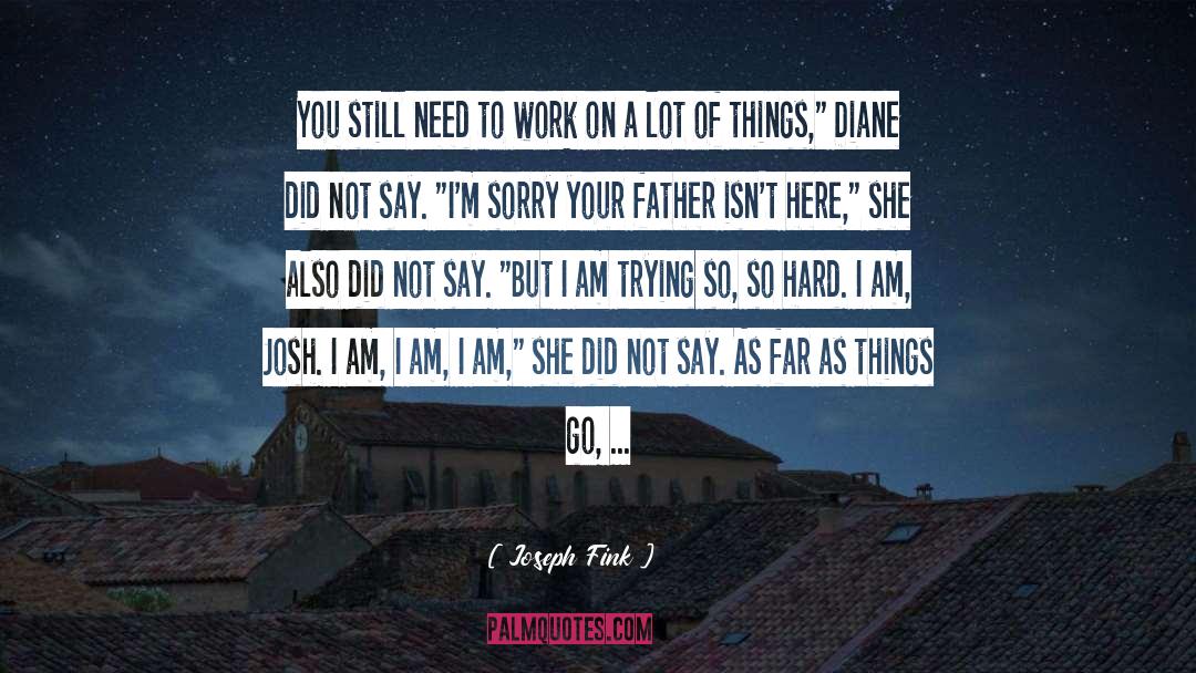 Results Of Hard Work quotes by Joseph Fink