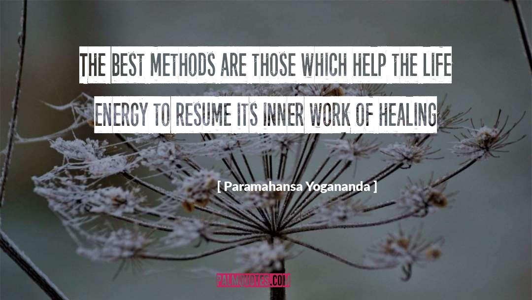 Resumes quotes by Paramahansa Yogananda