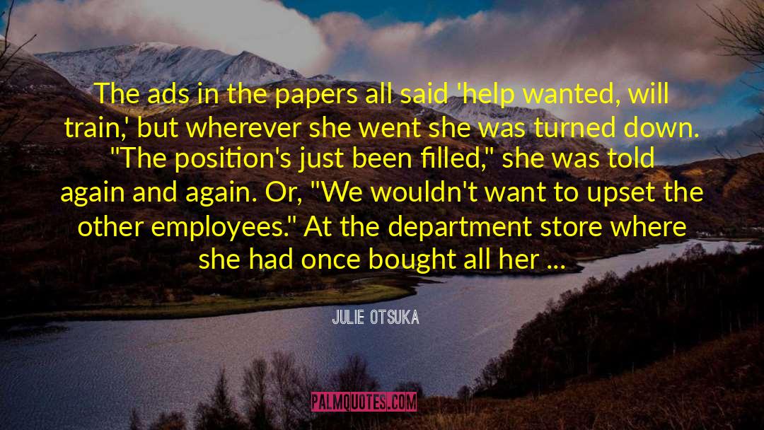 Retail Sales quotes by Julie Otsuka