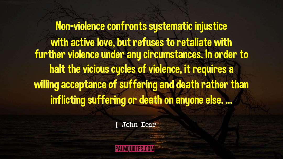 Retaliate quotes by John Dear