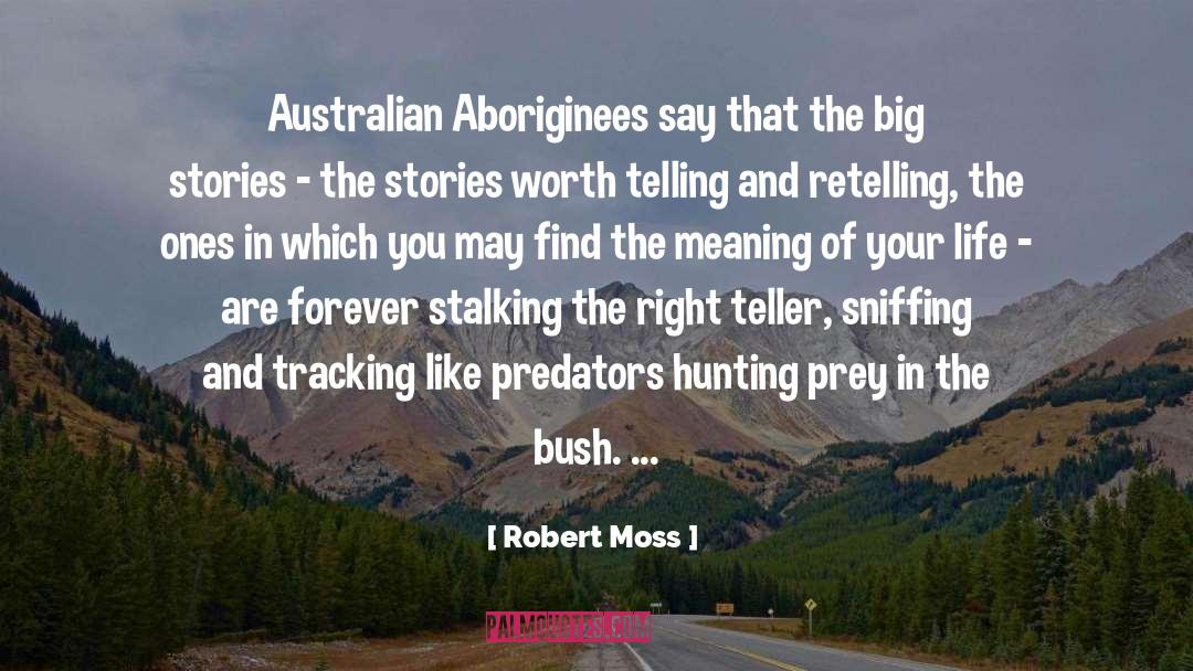 Retelling quotes by Robert Moss