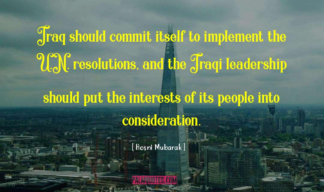 Rethink Leadership quotes by Hosni Mubarak
