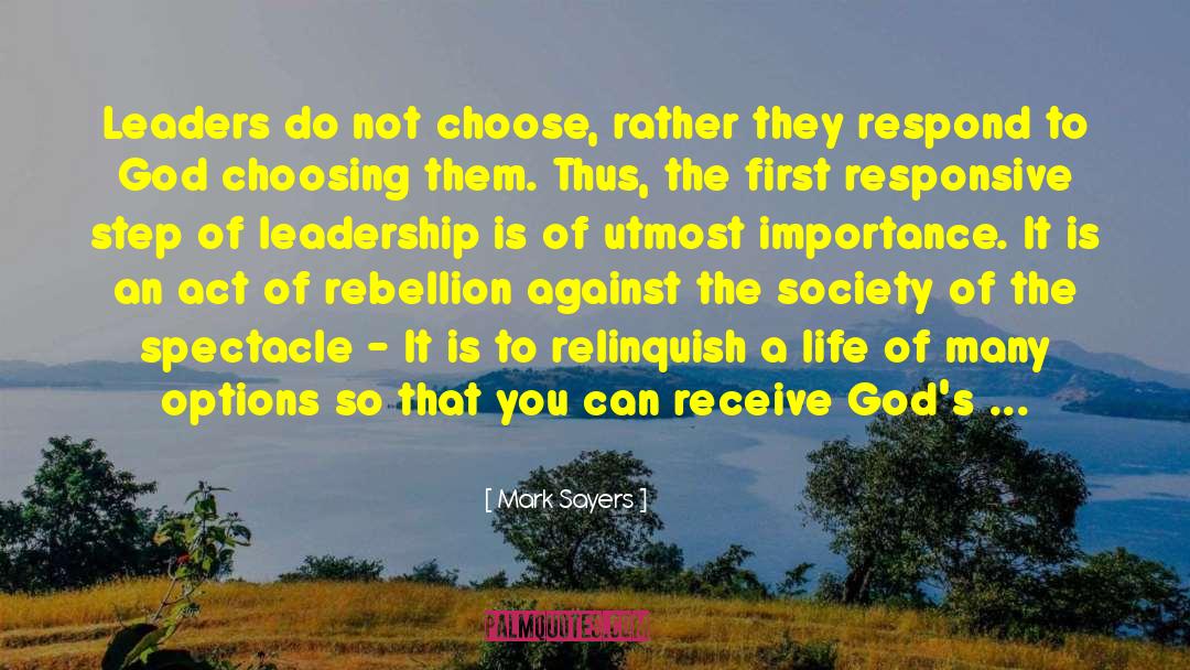Rethink Leadership quotes by Mark Sayers