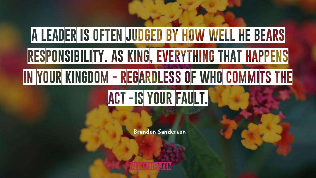 Rethink Leadership quotes by Brandon Sanderson