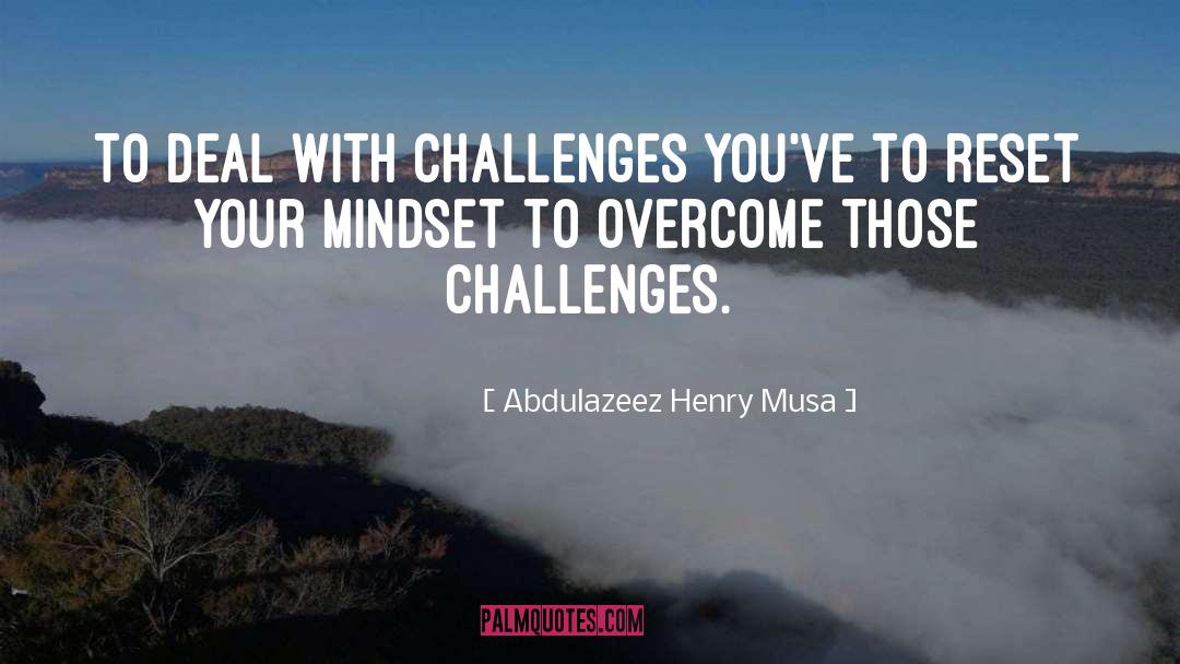 Rethink Mindset quotes by Abdulazeez Henry Musa
