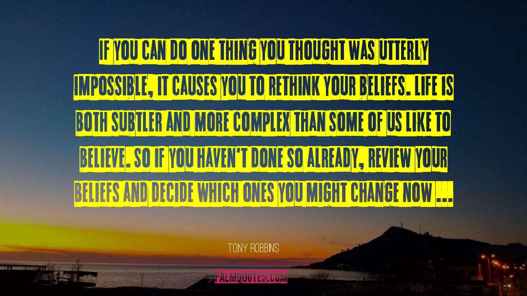 Rethink quotes by Tony Robbins