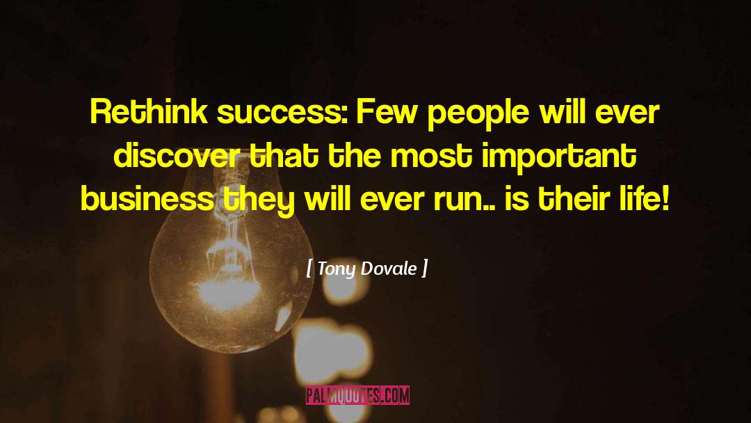Rethink Success quotes by Tony Dovale
