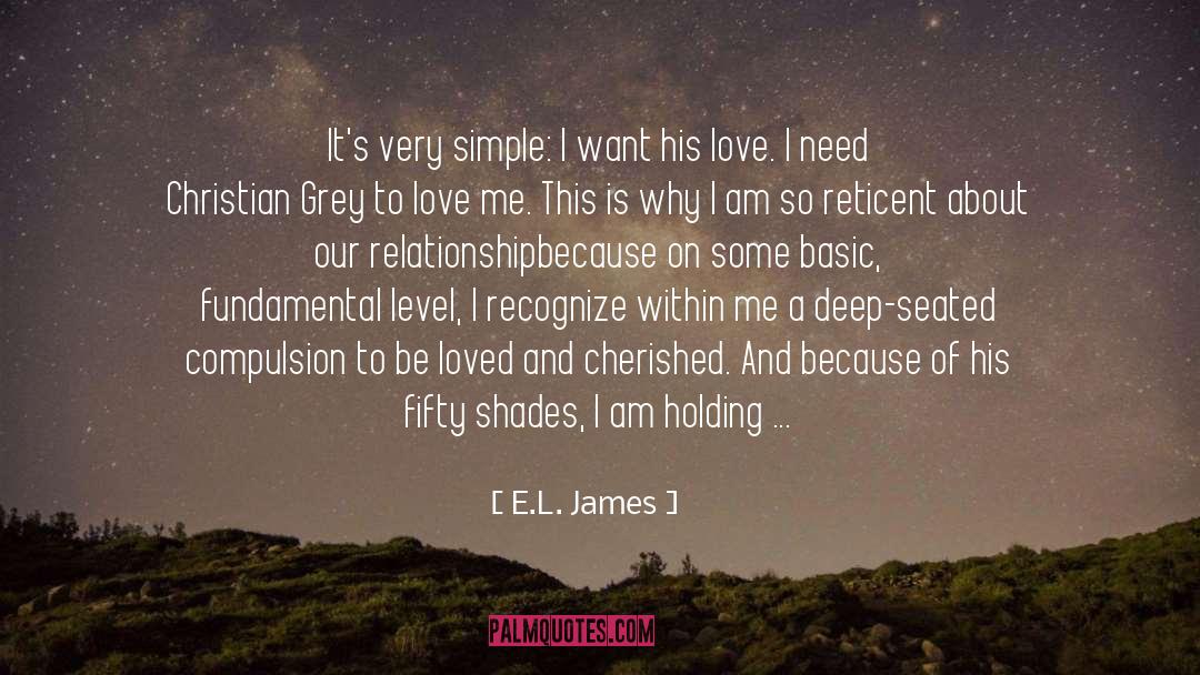 Reticent quotes by E.L. James