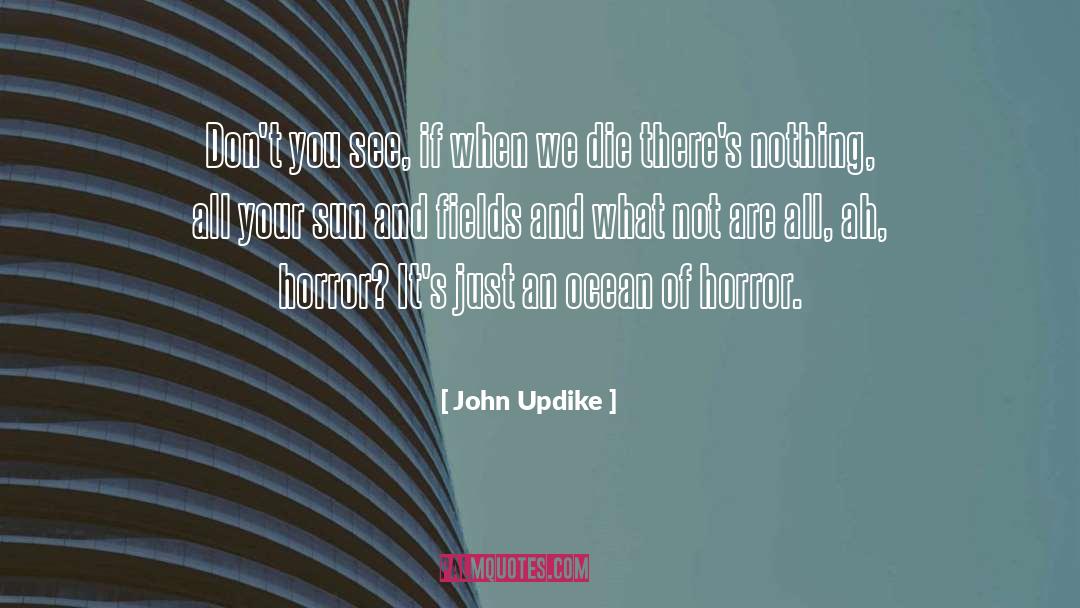 Reticulus Fields quotes by John Updike