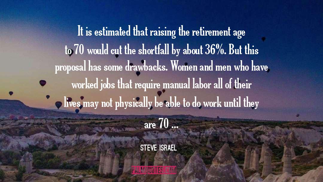 Retirement Age quotes by Steve Israel