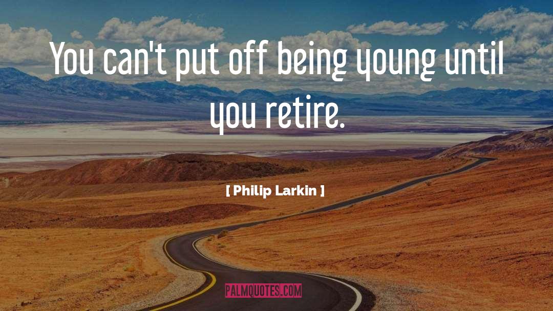 Retirement Career quotes by Philip Larkin