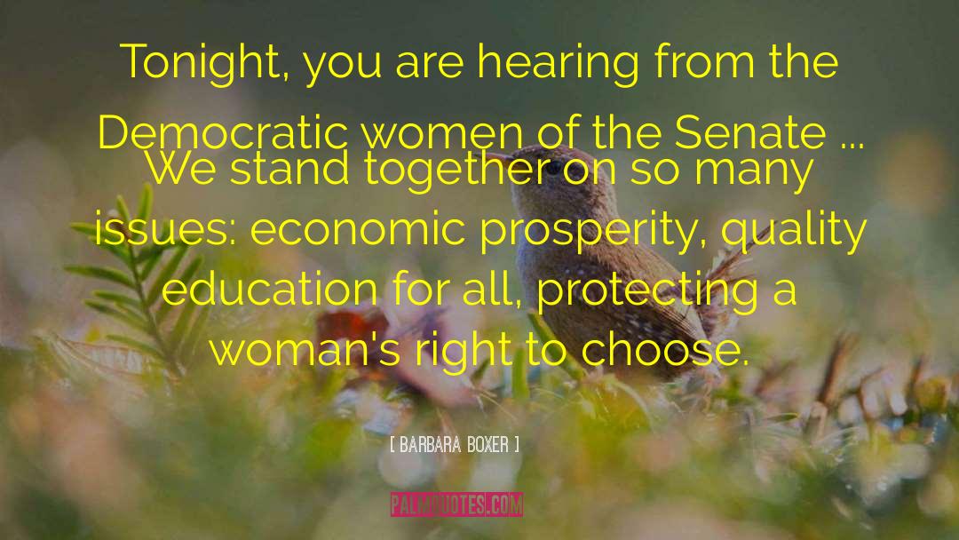 Retirement For Women quotes by Barbara Boxer