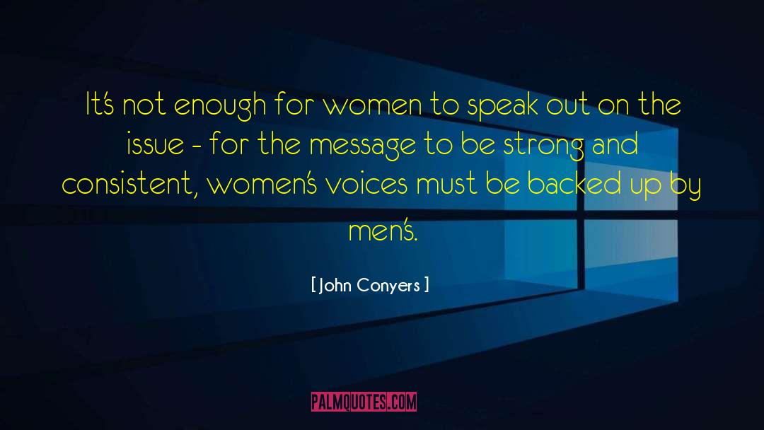 Retirement For Women quotes by John Conyers