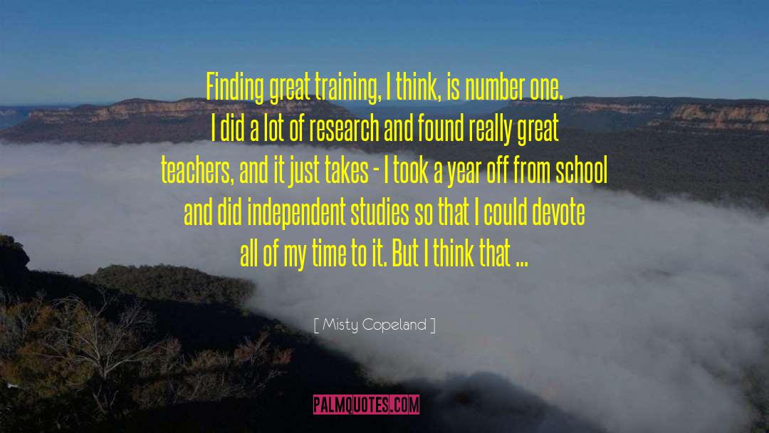 Retiring Teachers quotes by Misty Copeland