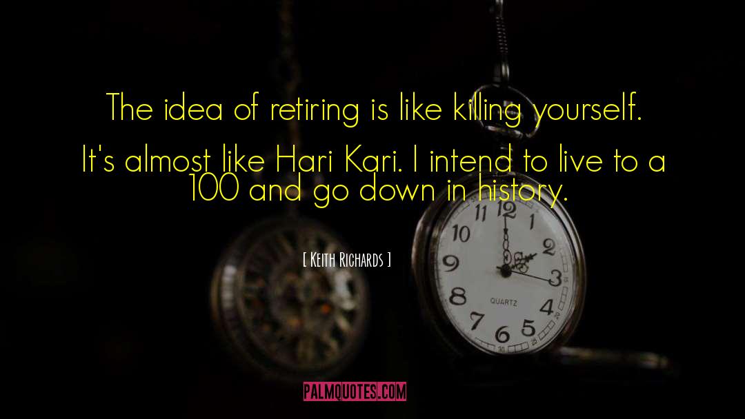 Retiring Young quotes by Keith Richards