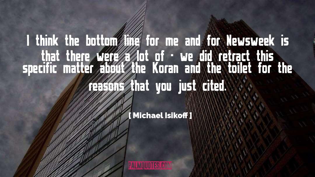 Retract quotes by Michael Isikoff