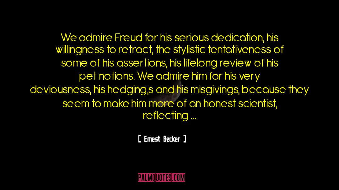 Retract quotes by Ernest Becker
