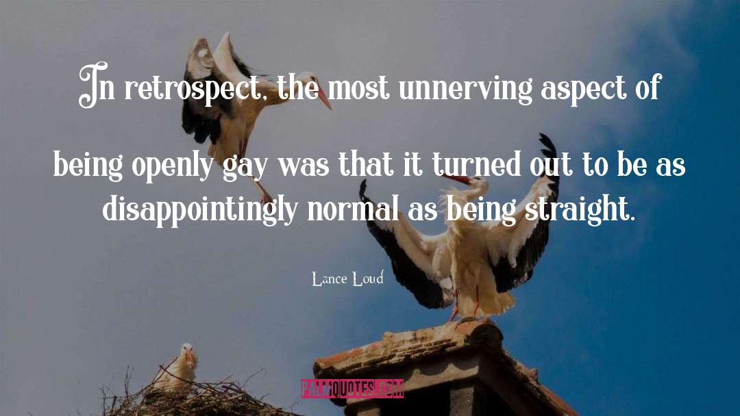 Retrospect quotes by Lance Loud