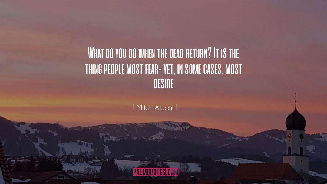 Return quotes by Mitch Albom