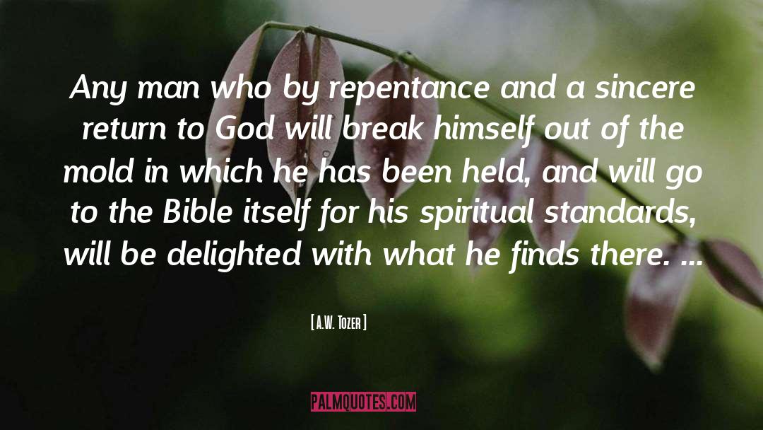 Return quotes by A.W. Tozer