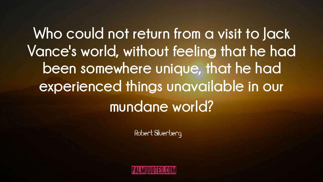 Return To Finkleton quotes by Robert Silverberg