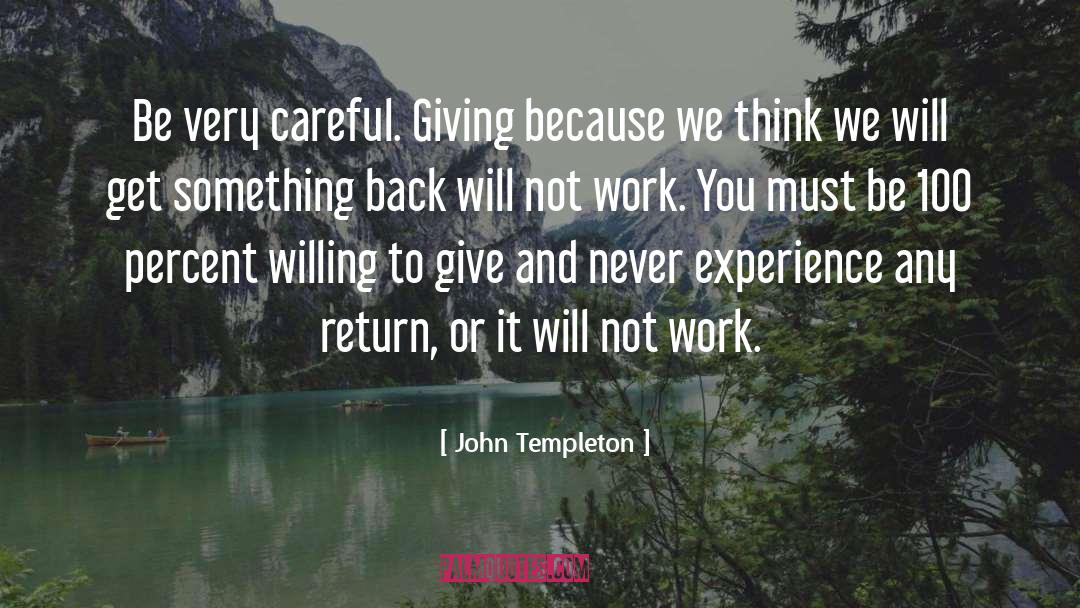 Return To Poughkeepsie quotes by John Templeton