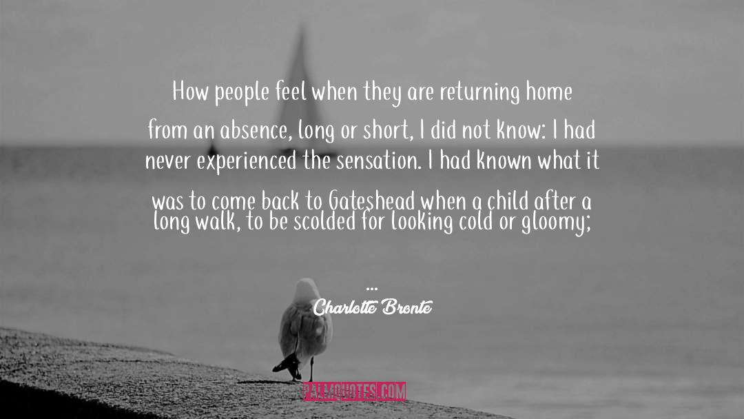 Returning Home quotes by Charlotte Bronte