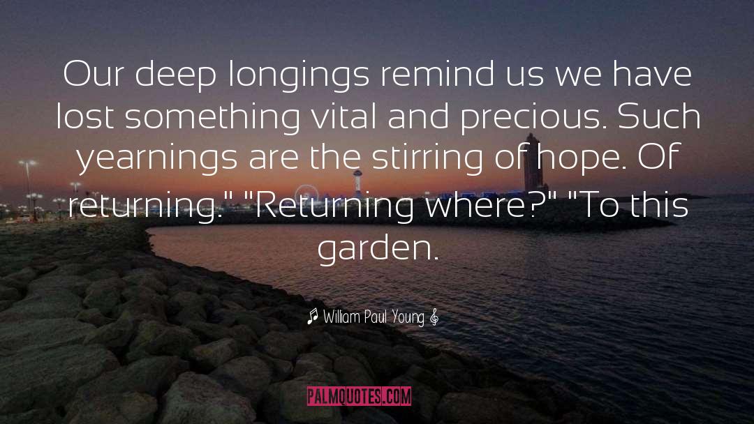 Returning Quote quotes by William Paul Young