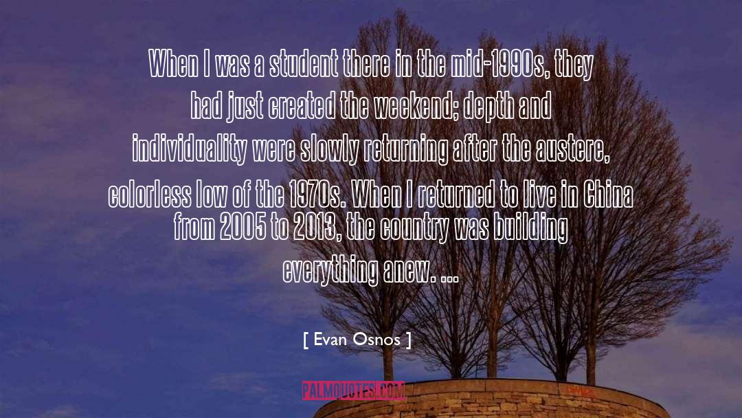 Returning quotes by Evan Osnos