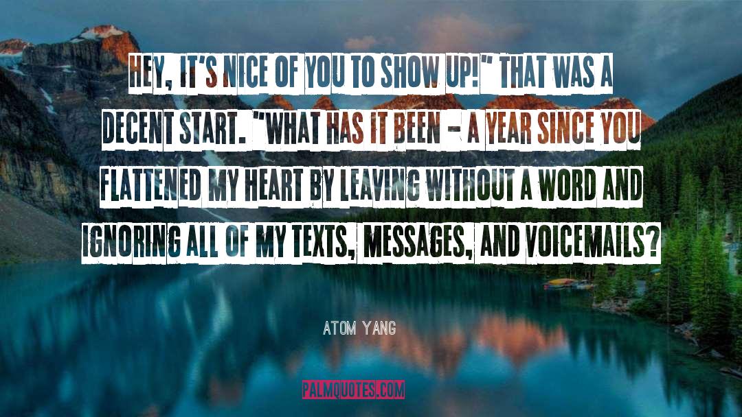 Reuniting quotes by Atom Yang