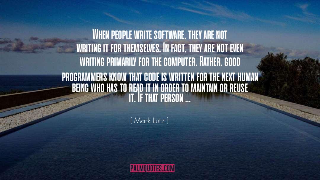Reuse quotes by Mark Lutz