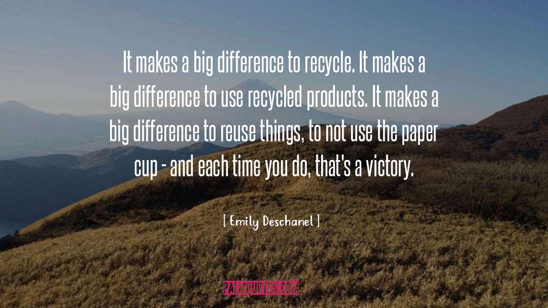 Reuse quotes by Emily Deschanel