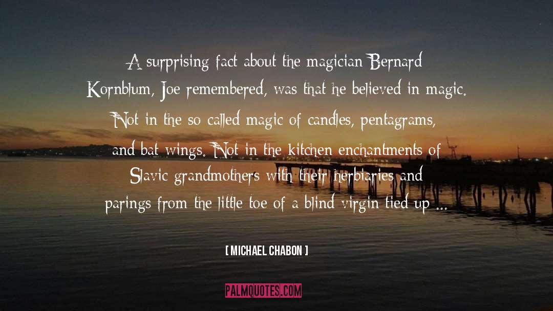 Revealed quotes by Michael Chabon