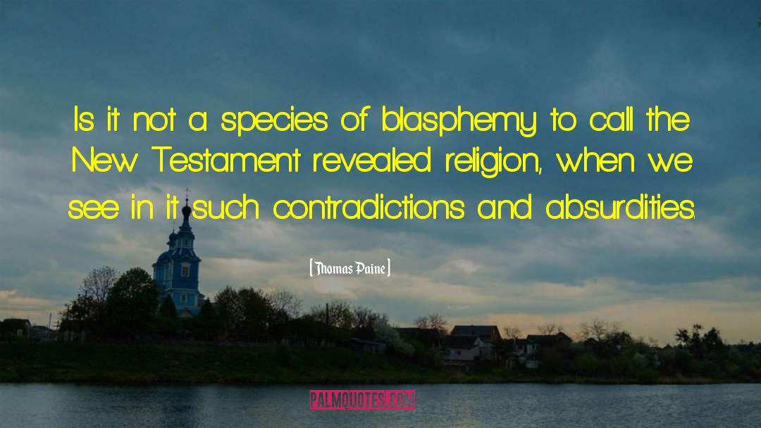 Revealed Religion quotes by Thomas Paine