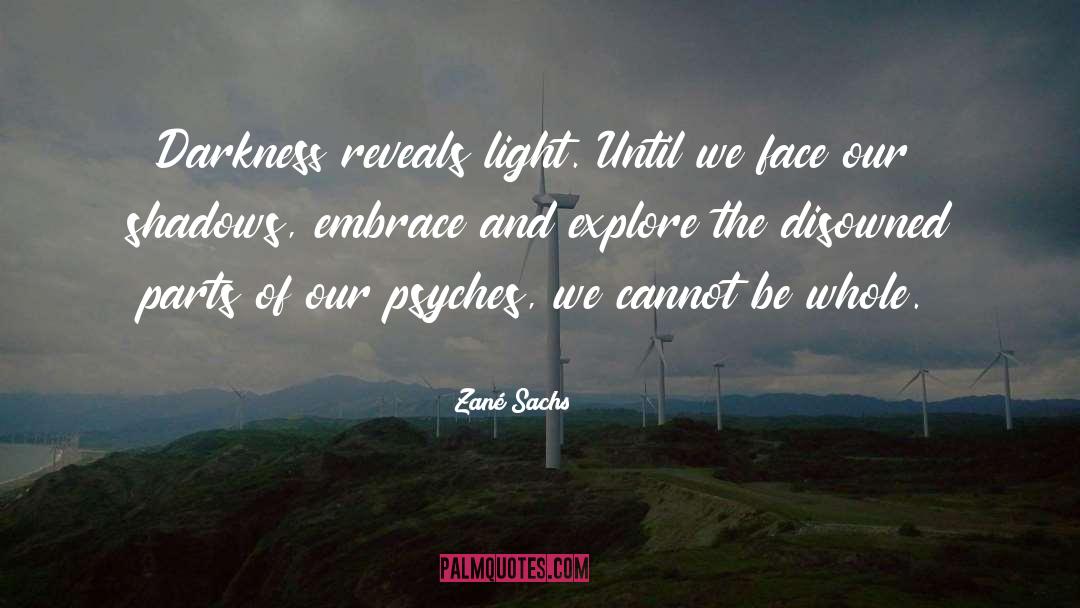 Reveals quotes by Zané Sachs