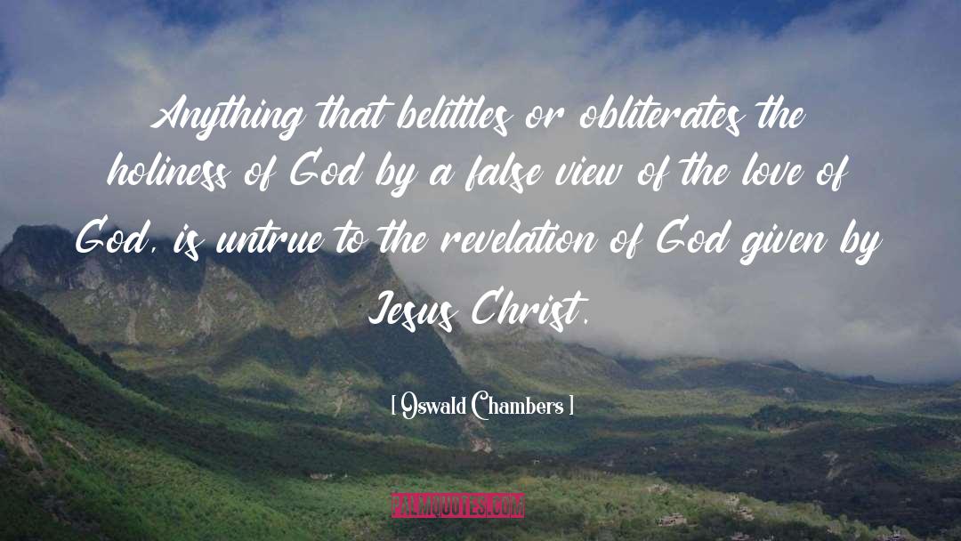 Revelation Of God quotes by Oswald Chambers