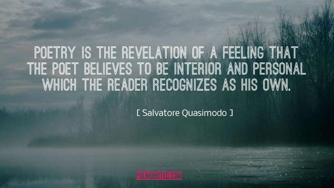 Revelation quotes by Salvatore Quasimodo