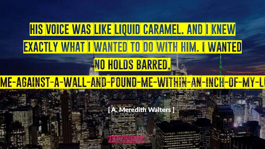 Revelatory Caramel quotes by A. Meredith Walters