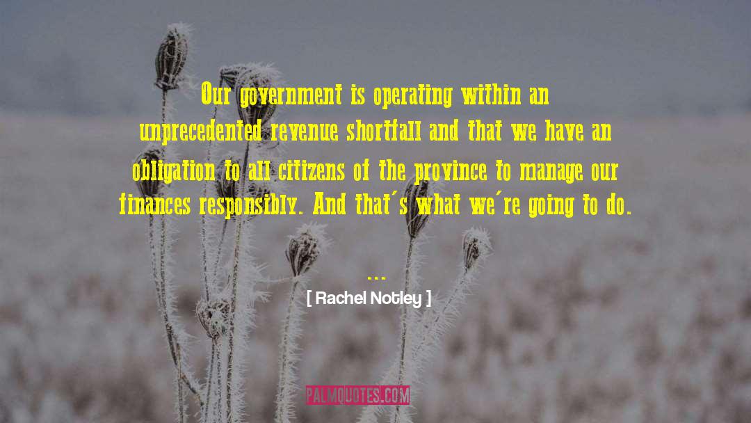 Revenue quotes by Rachel Notley