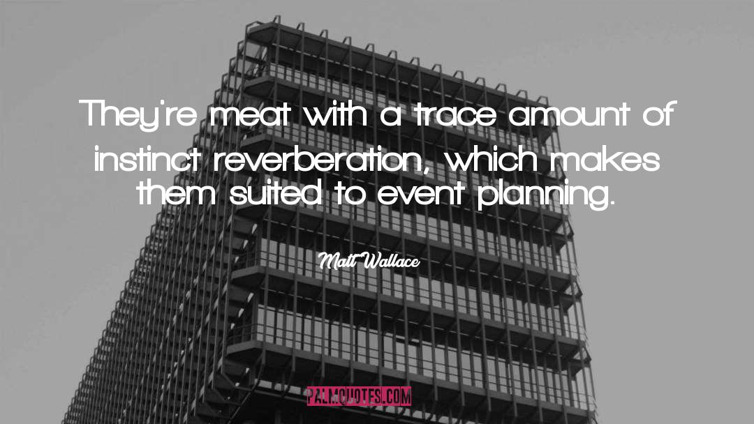 Reverberation quotes by Matt Wallace