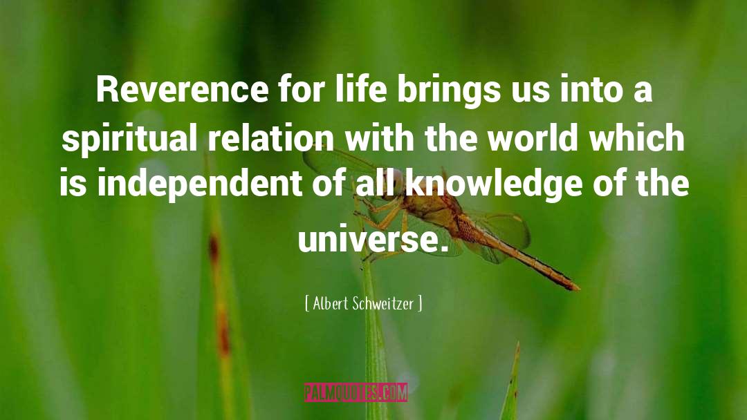 Reverence For Life quotes by Albert Schweitzer