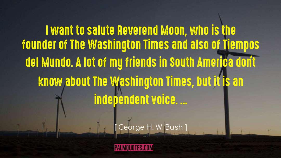 Reverend quotes by George H. W. Bush