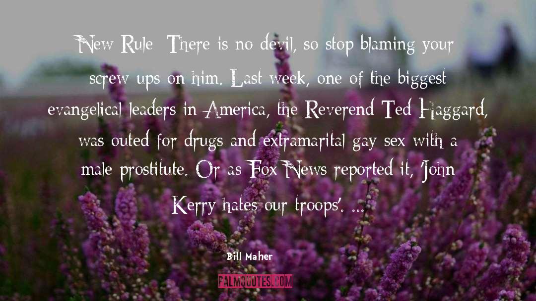 Reverend quotes by Bill Maher