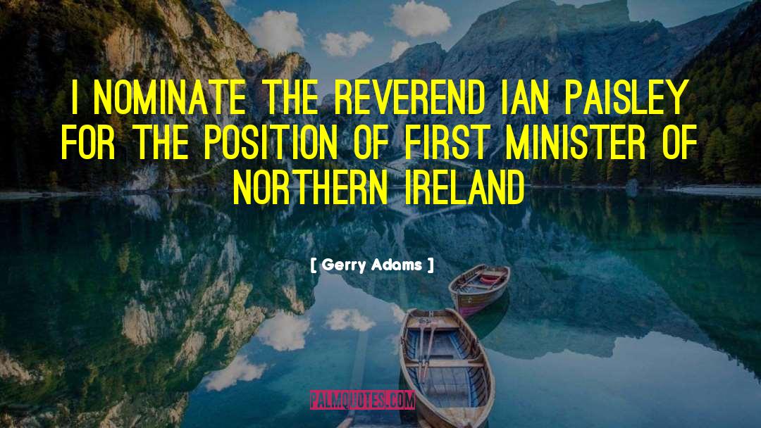 Reverend quotes by Gerry Adams